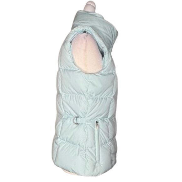 Eddie Bauer Goose Down Puffer Vest Light Blue Jacket Women's Size Small - Picture 7 of 13